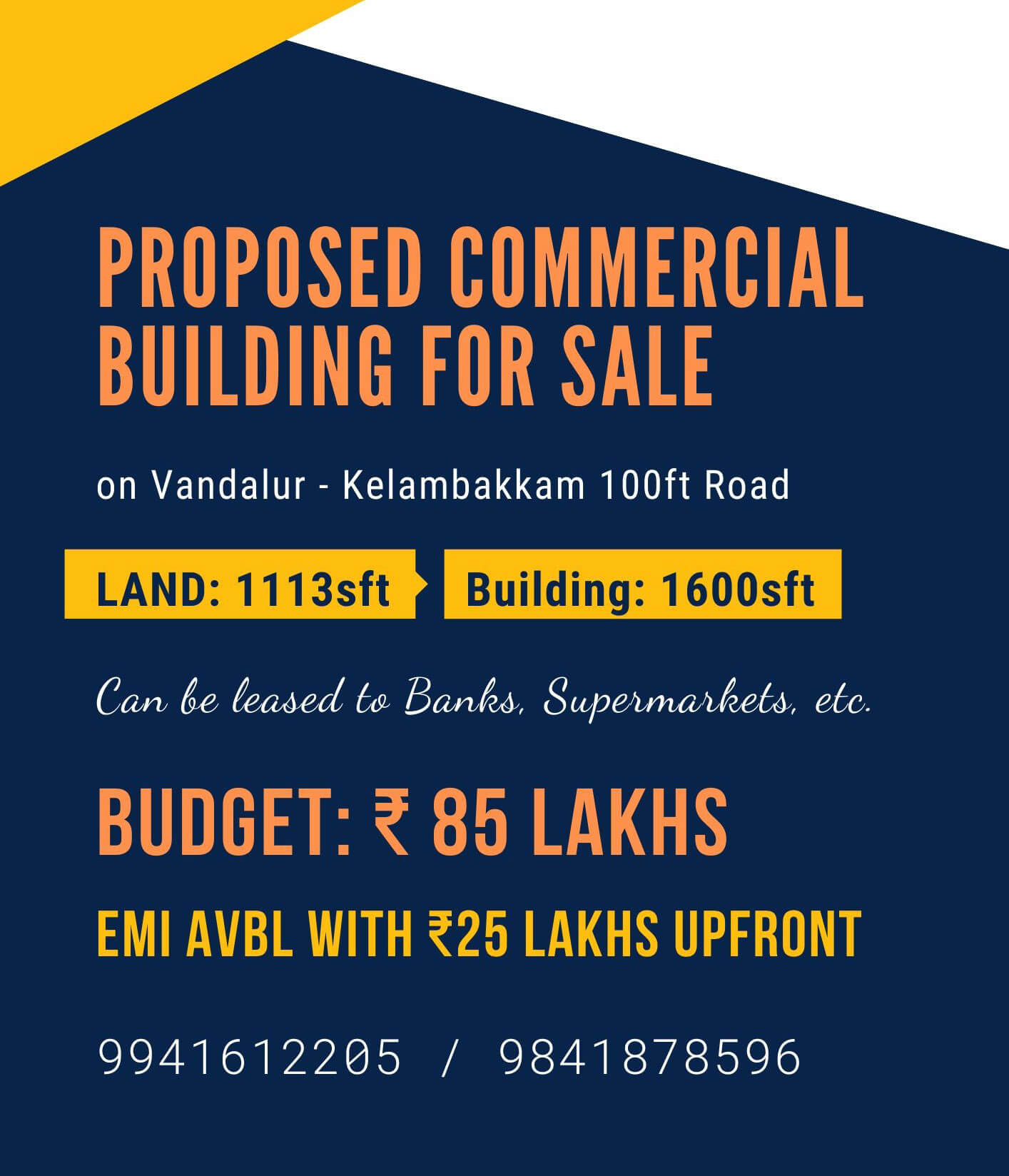 SALE Proposed Commercial building Sree Karmik